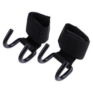 Adjustable Unisex Strong Steel Hook Grips Straps Weight Lifting Strength Training Gym Fitness Black Wrist Support Lift Straps