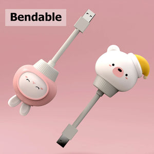 USB Cartoon Cute Night Light With Remote Control Babies Bedroom Decorative Feeding Light Bedside Tabe Lamp Xmas Gifts For Kids