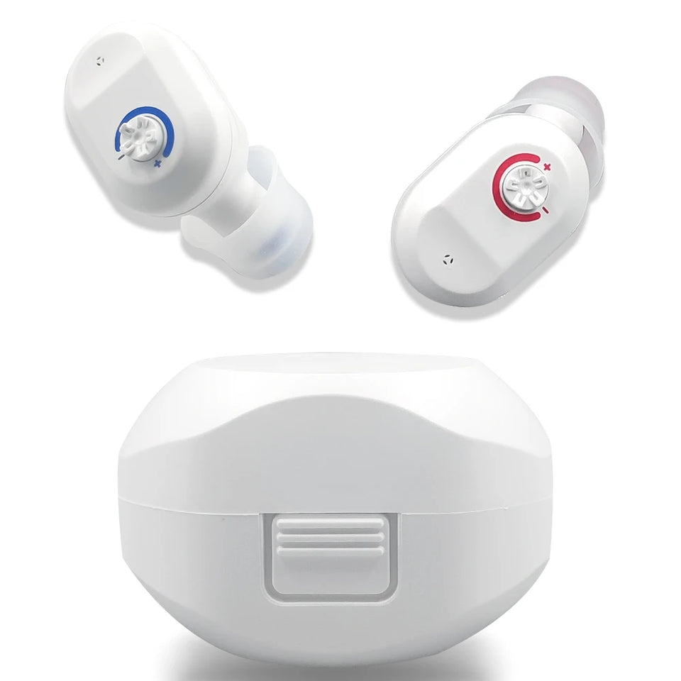 2024 new cheap Hearing Aids Rechargeable USB Deaf Help in Ear Invisible New Design a Pair Father Mother Gift