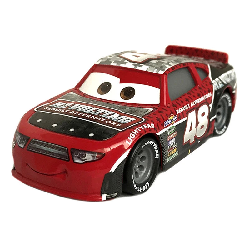 Disney Pixar Cars 1 2 3 Toy Piston Cup Racer Lightning McQueen Dinoco Jackson Storm Alloy Metal Model Car 1:55 Boy Children Gift