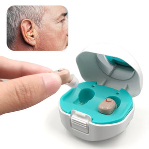 2024 new cheap Hearing Aids Rechargeable USB Deaf Help in Ear Invisible New Design a Pair Father Mother Gift