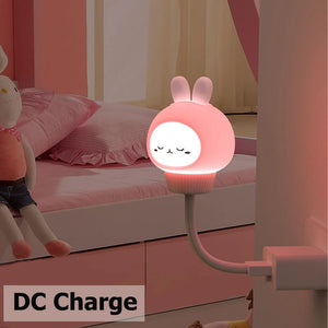 USB Cartoon Cute Night Light With Remote Control Babies Bedroom Decorative Feeding Light Bedside Tabe Lamp Xmas Gifts For Kids