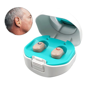 2024 new cheap Hearing Aids Rechargeable USB Deaf Help in Ear Invisible New Design a Pair Father Mother Gift