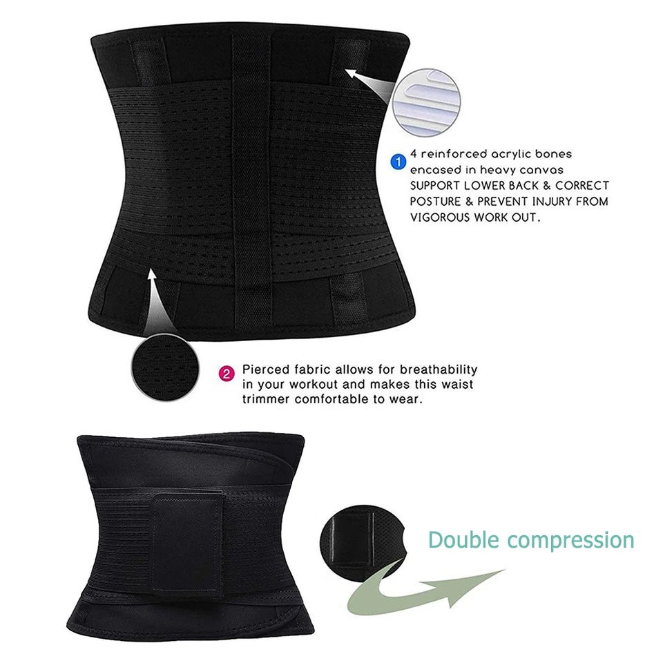 Sports Shaper Unisex Waist Trainer Corset Body Shaper Slimming Girdle Belt Exercise Workout Gym Corset Underbust Control Shaper