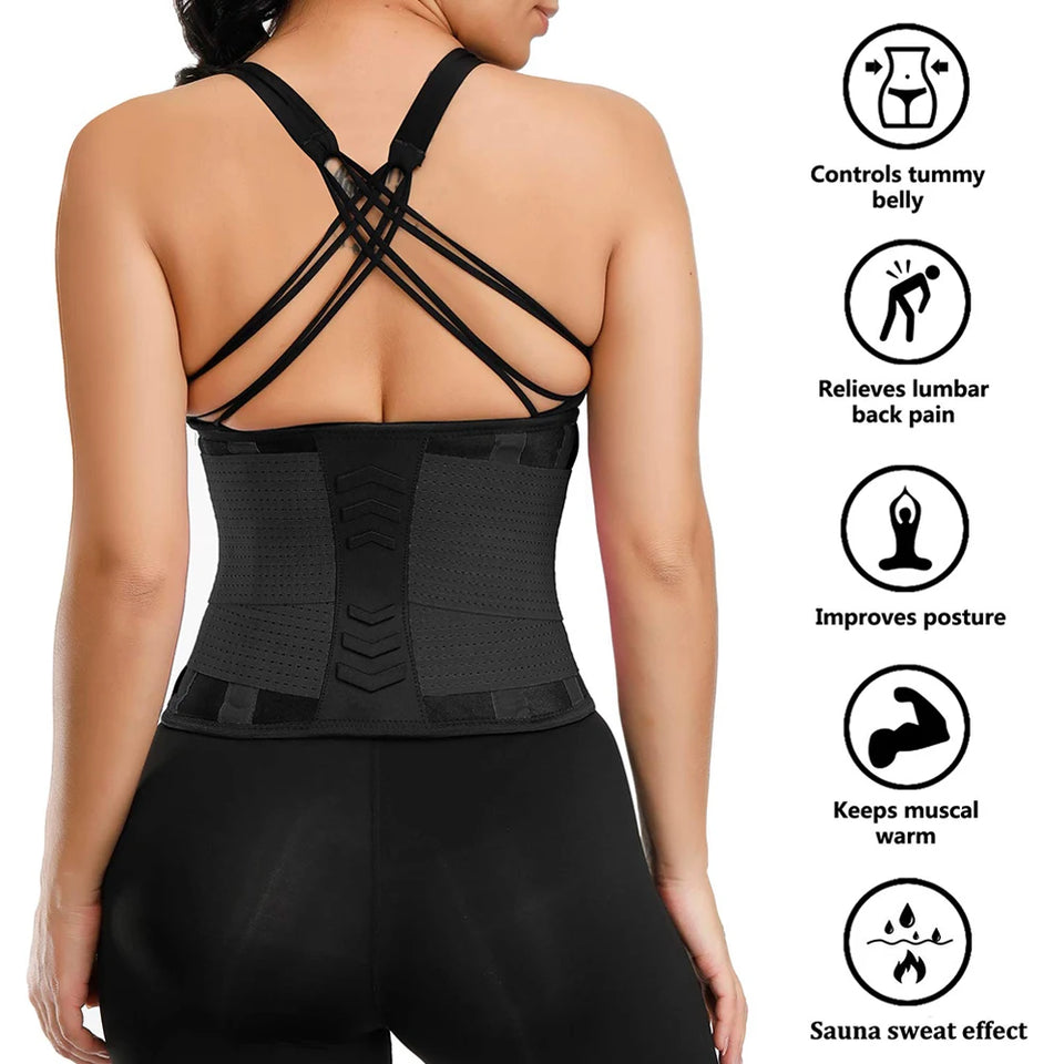 Sports Shaper Unisex Waist Trainer Corset Body Shaper Slimming Girdle Belt Exercise Workout Gym Corset Underbust Control Shaper