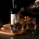 Whiskey Stones & Glasses Set, Granite Ice Cube For Whisky, Whisky Chilling Rocks In Wooden Box, Best Gift For Dad Husband Men