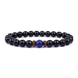 Volcanic Stone Bracelet for Men Lava Wooden 8mm Beads Bracelet Tibetan Buddha Wrist Chain Women Men Jewelry Gift New Bracelets