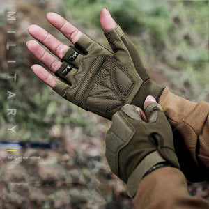 Men Tactical Gloves Half Finger Military Outdoor Riding Weight Lifting Training Protective Gloves Bicycle Exercise Gym Gloves