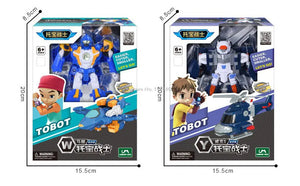 Mini Tobot Transformation Robot Toys Korea Cartoon Brothers Anime Tobot Deformation Car Airplane Toys for Children Gift