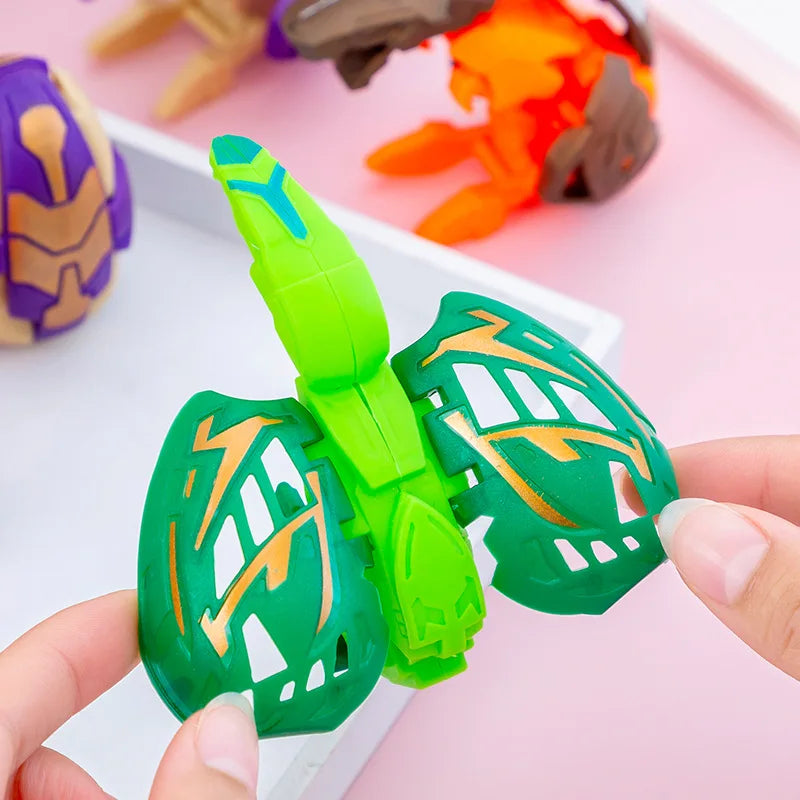 Children Deformed Dinosaur Egg Toy Kid Simulation Dinosaur Deformation Egg Boy Mini Deformed Twisted Egg Kindergarten Small Gift