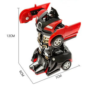 2 In 1 Car Toys One-key Deformation Car Toys Automatic Transformation Robot Model Car Diecasts Toy Boys Gifts Children Toys Gift