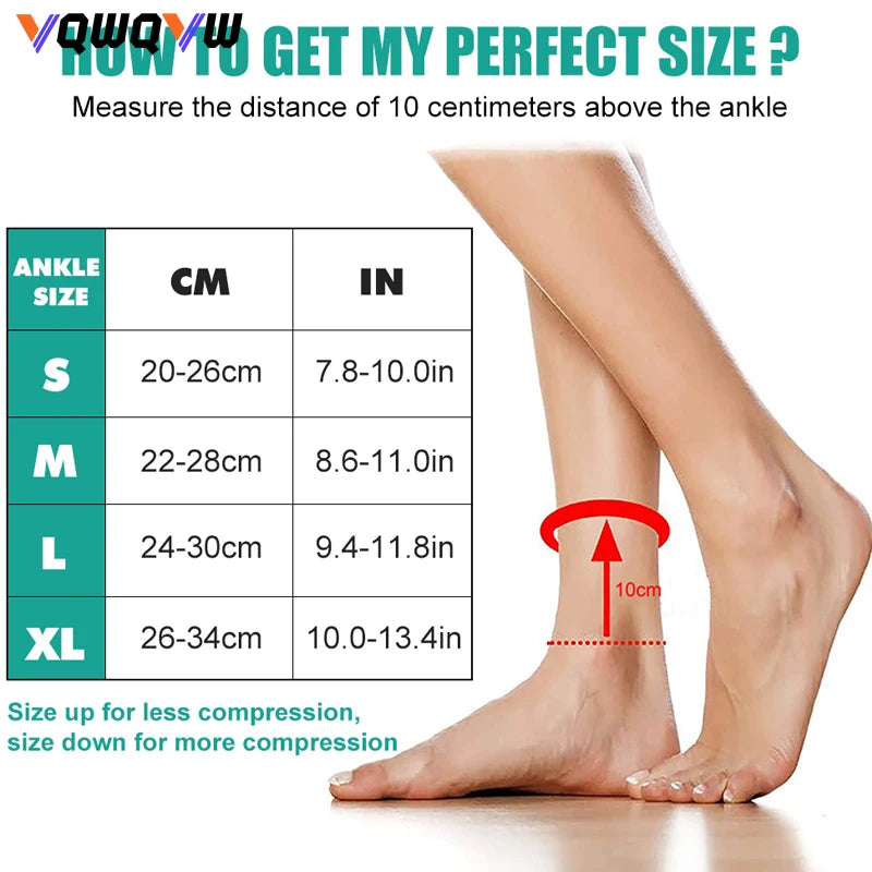 1Pair Ankle Brace Breathable Support Adjustable Ankle Stabilizer with Compression Wrap Support Suitable for Men & Women Sports