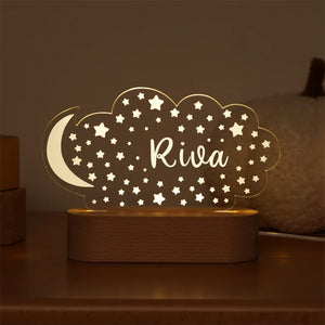 Custom Baby Kids USB Night Light Personalized Children Name Lamp Nursery Newborn Bedroom Home Decoration Birthday Souvenir Gift