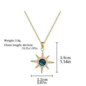 316L Stainless Steel Sun Pendant Necklace For Women Exquisite and Fashionable Planet Clavicle Chain Girls Party Jewelry Gifts