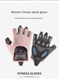 1 Pair Gym Body Building Training Fitness Gloves Sports Weight Lifting Exercise Slip-Resistant Gloves for Women Men Yoga Gloves