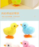 Cartoon Wind-up Chicken Simulation Plush Jumping Chicken Nostalgia Toy Clockwork Toy Gift for Kid Gifts Children's Wind-up Toys