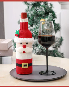 Christmas Decorations for Home Santa Claus Wine Bottle Cover Snowman Stocking Gift Holders Xmas Decor New Year