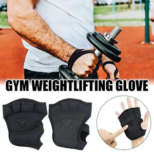 Women Hand Wrist Palm Protector Gloves Gym Fitness Heavy Glove Gloves Half Non-Slip Wrist Finger Weightlifting Sport Support