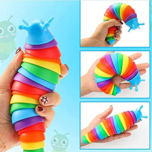 18cm Fidget Slug Decompression Toy Cute Caterpillar Shape Decompressor Office Table Toy Sensory Toy for Children and Adults