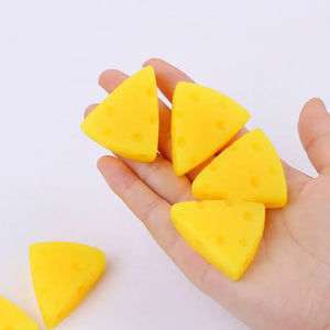 New Cute Transparent Cube Cheese Soft Toy Mochi Dessert Squeeze Party To Sensory Squeeze Pinching Silky Toy Simulation Toy Gift