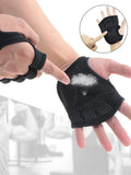 Women Hand Wrist Palm Protector Gloves Gym Fitness Heavy Glove Gloves Half Non-Slip Wrist Finger Weightlifting Sport Support