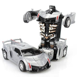 2 In 1 Car Toys One-key Deformation Car Toys Automatic Transformation Robot Model Car Diecasts Toy Boys Gifts Children Toys Gift