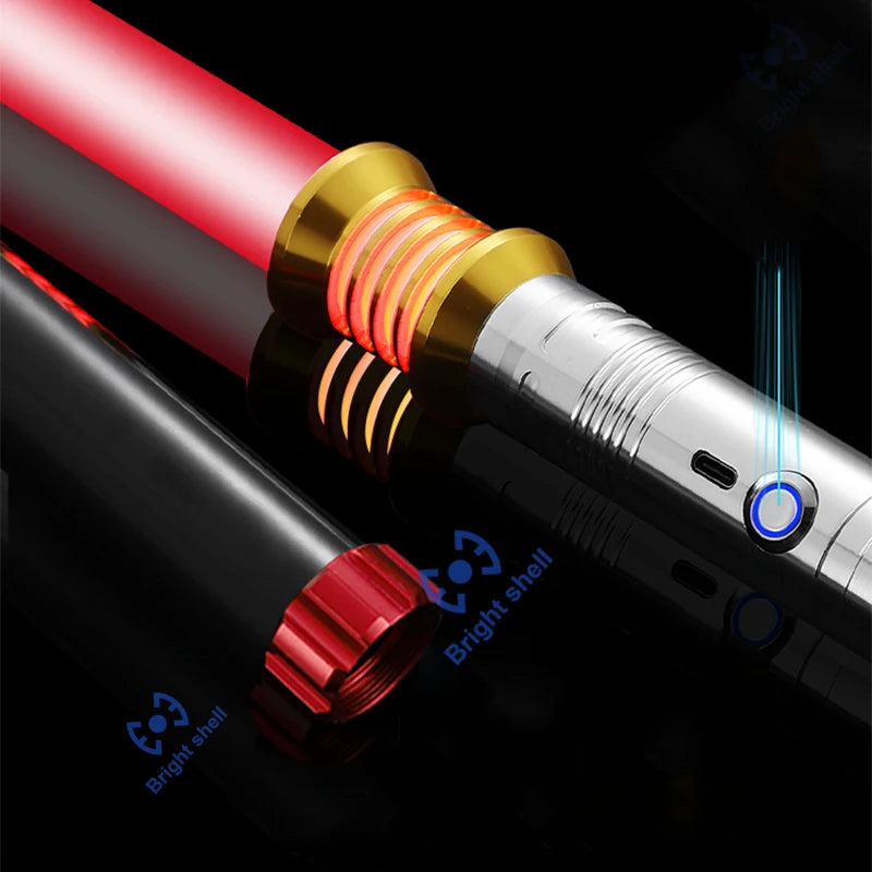 RGB Metal Lightsaber Laser Sword Toys Light Saber 15Color Change Kids Soundfonts Force FX FOC Blaster Toys Jedi Laser Sword Gift