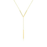 SUMENG New V-shaped Long Sexy Clavicle Gold Colour Chain Necklace Choker for Women 2024 Fashion Jewelry Party Gifts