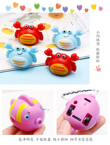 1pcs Wind Up Toys for Children Cute and Fun Crab Turtle Fish Baby Marine Animal Spinning Bike Kindergarten  Activity Small Gift