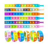 Decompression Bubble Bracelet, Educational, Decompression, Finger Music, Silicone Bracelet, Toys For Children And Adult