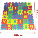 36 pcs Children mini EVA Foam Alphabet Letters Numbers Floor Soft Baby Mat 3D puzzle Kids Educational toys Alphanumeric Mats