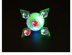 1PC Luminous Fingertip Spinner Toy Kids Fun Rotating Led Flash Glow Ring Party Glow-in-the-Dark Prop Finger Stress Relief Toys