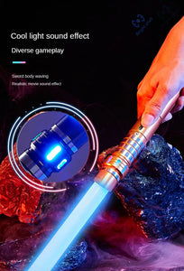 RGB Metal Lightsaber Laser Sword Toys Light Saber 15Color Change Kids Soundfonts Force FX FOC Blaster Toys Jedi Laser Sword Gift