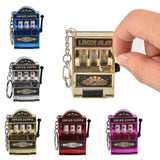 Mini Casino Lucky Charm Jackpot Keychains Handbags Charm Pendant Keychain Novelty Gifts for Women Men