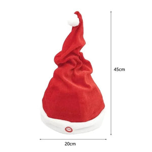 Electric Christmas Hat Musical Dance Christmas Claus Hat Electric Swing Christmas Hat Singing Rocking Children Xmas Hat