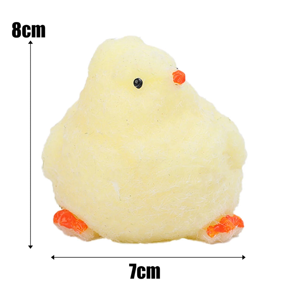 Flocking Chicks Pinch Toys Hen Alms Chicken Slow Rebound Children's Finger Decompression Vent Toy Silicone Soft Feel Pinch