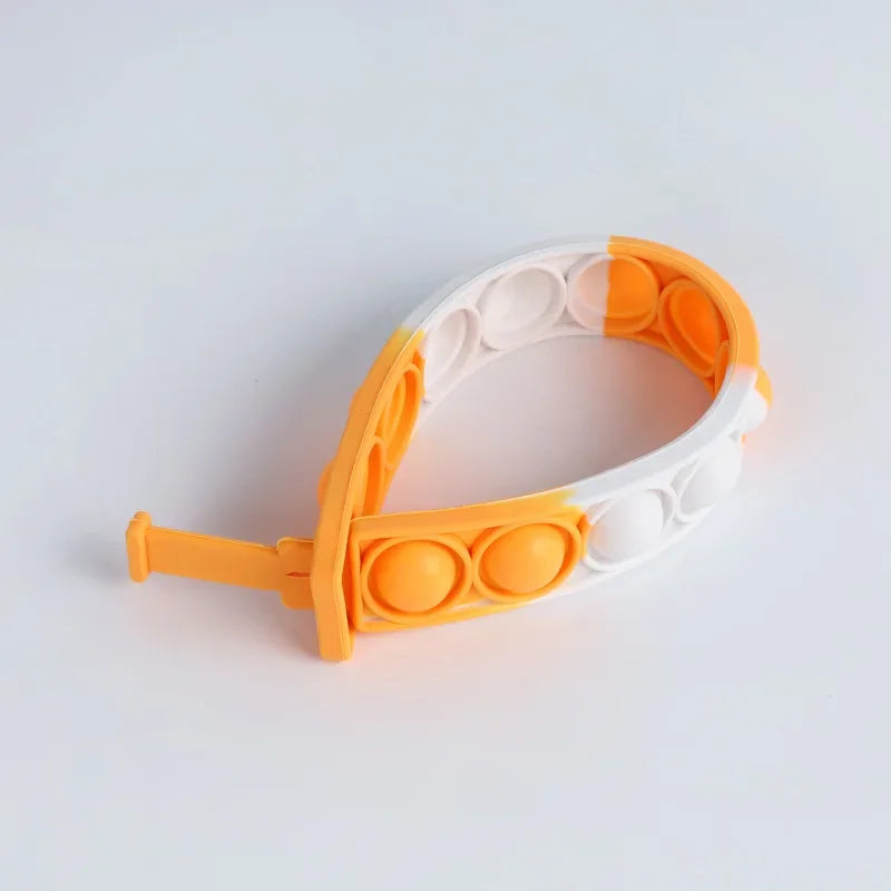 Decompression Bubble Bracelet, Educational, Decompression, Finger Music, Silicone Bracelet, Toys For Children And Adult