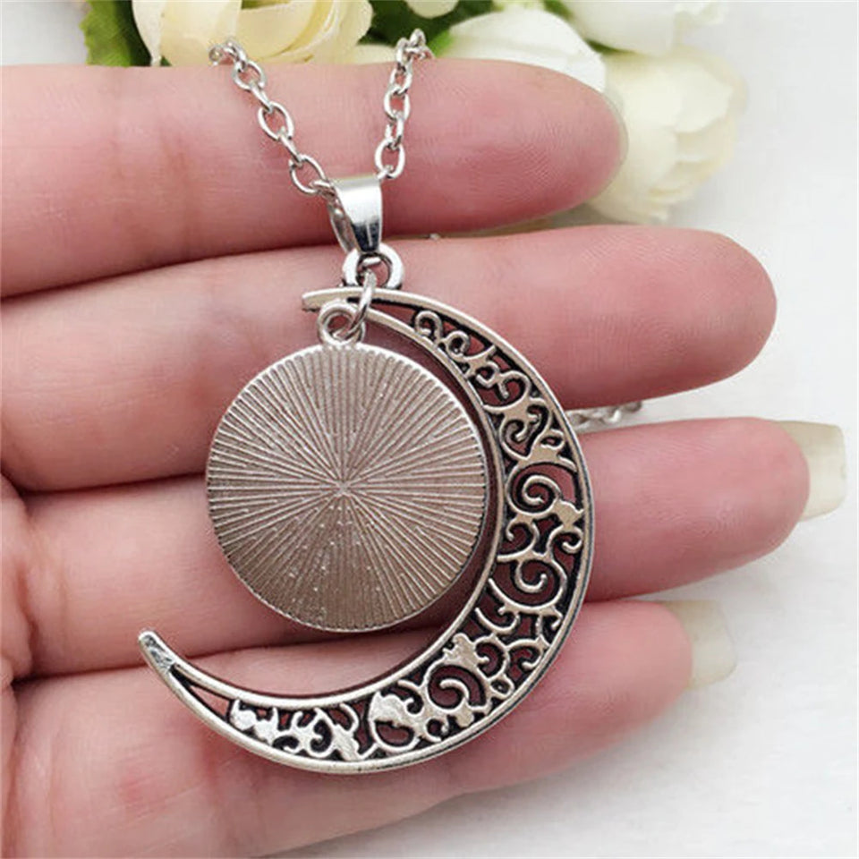 Fashion 12 Constellation Astrology Horoscope Necklace Moon Glass Pendant Zodiac Necklace For Women Men Birthday Jewelry Gift