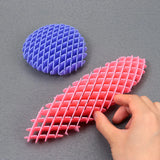 3D Printed Elastic Mesh Worm Big Fidget Toy Stress-Relieving Transforming Worm Toy Sensory Stress Anxiety Relief Gift for ADHD