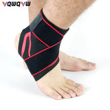 1Pair Ankle Brace Breathable Support Adjustable Ankle Stabilizer with Compression Wrap Support Suitable for Men & Women Sports