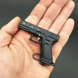 1:3 Mini G17 Metal Toy Gun Model Alloy Keychain Detachable Look Real Collection Hanging Chiristmas Birthday Gifts for Boys Adult