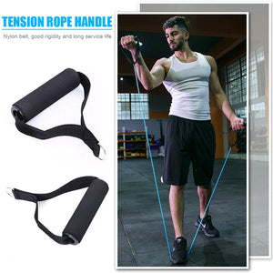 New Gym Resistance Bands Handles Anti-slip Grip Strong Nylon Webbing Fitness Heavy Duty Cable Machine Workout Equipment