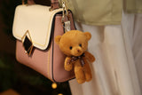 New Color Teddy Bear Dolls 12cm Soft Stuffed Animals Bear Plush Toy Pendent Cute Cute Girl Keychain Wedding Children Party Gifts