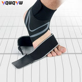 1Pair Ankle Brace Breathable Support Adjustable Ankle Stabilizer with Compression Wrap Support Suitable for Men & Women Sports