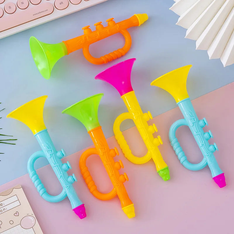 1PC Baby Music Toys Children Early Montessori Educational Toy Colorful Musical Instruments Games for Kids Trumpet Random Color