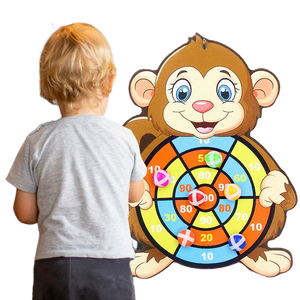 Montessori Dart Board Target Sports Game Toys For Children 4 To 6 Years Old Outdoor Toy Child Indoor Girls Sticky Ball Boys Gift