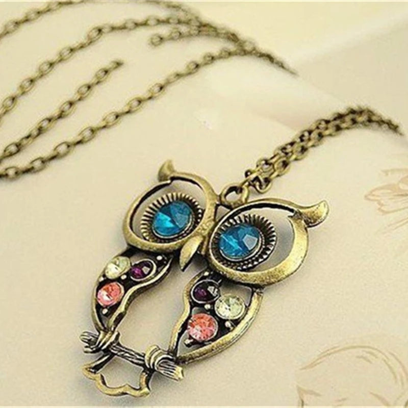 Retro Multi Owl Necklace Animal Pendant Necklaces Women's Fashion Summer Vintage Jewelry Gift Wholesale Gothic Trend 2024