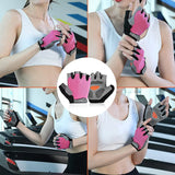 Gym Dumbbell Gloves Men Women Weightlifting Fitness Sport Training Exercise Gloves Non Slip Breathable Half Finger Cycling Glove