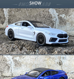 1:32 M8 IM Supercar Alloy Model Car Toy Diecasts Premium Casting Sound and Light For Children High Simulation Vehicle Boys Motor