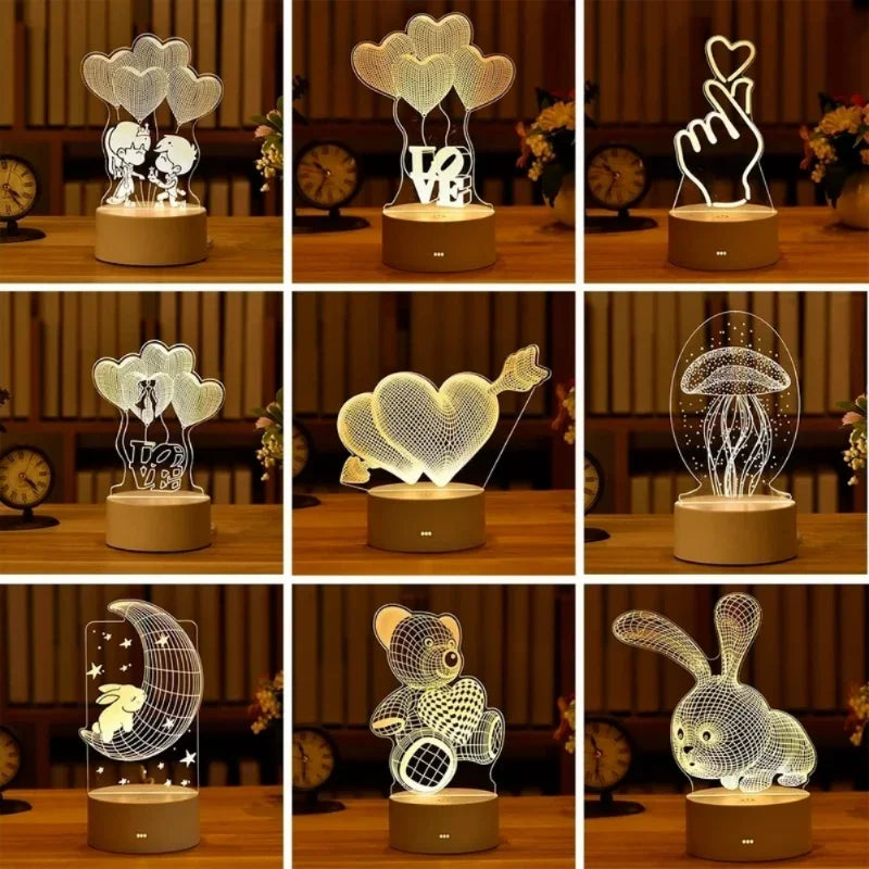 LED Night Light Note Board Message Board With Pen USB Power Decor Night Lamp Gift For Children Girlfriend Decorative Night Lamp